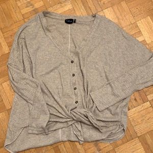 Urban Outfitters Taupe Button Shirt